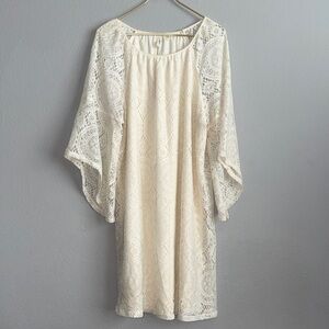Tacera Cream Lace Dress